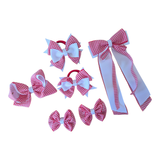 💙 Gingham School Bow Accessory Pack 💙