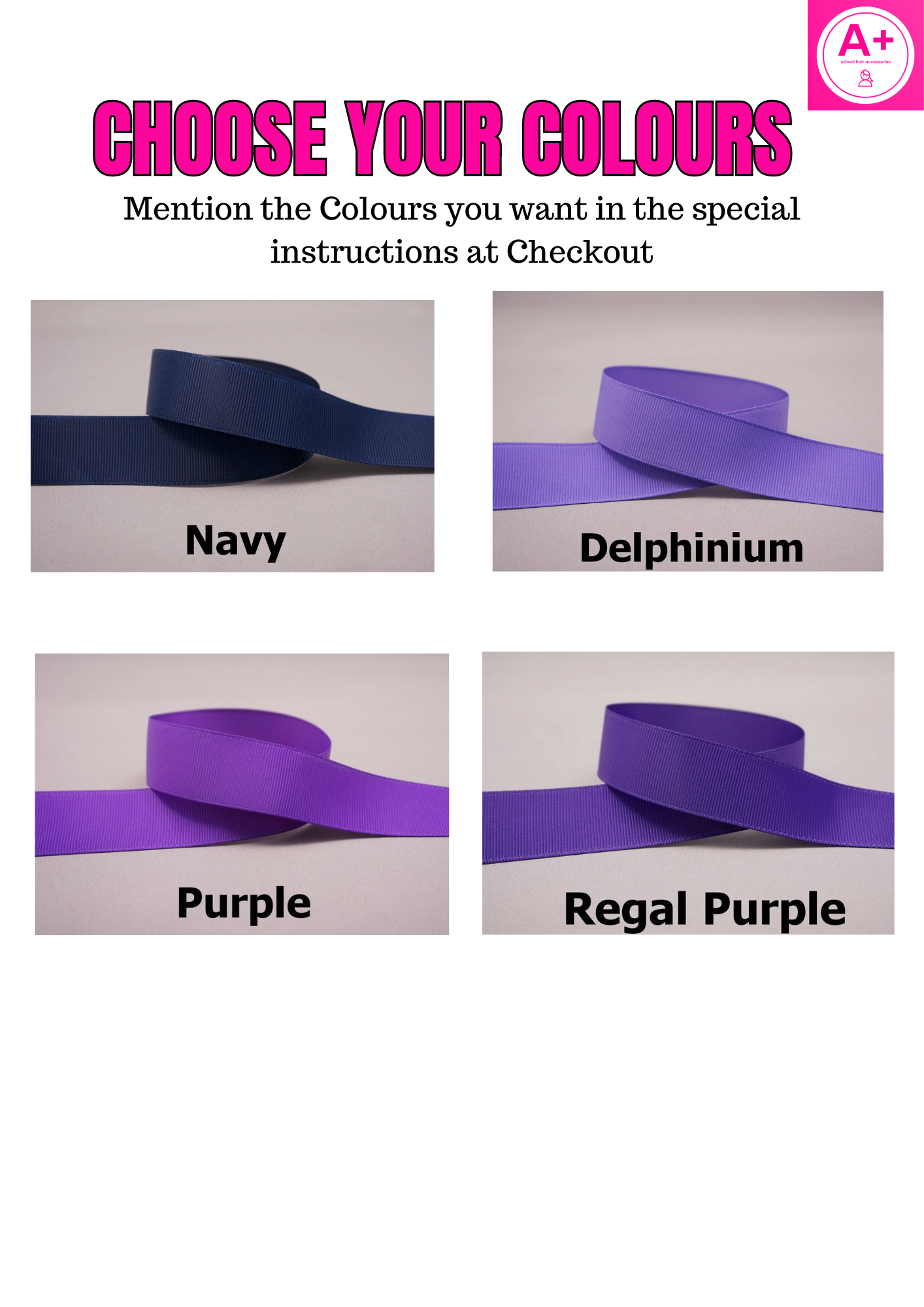 Absolute Pack - School Hair Accessories -custom made, choose colours needed