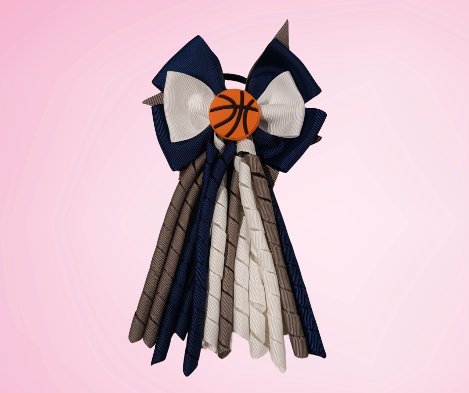 Bow Korker Hairtie for Sports Clubs - custom made, choose colours needed