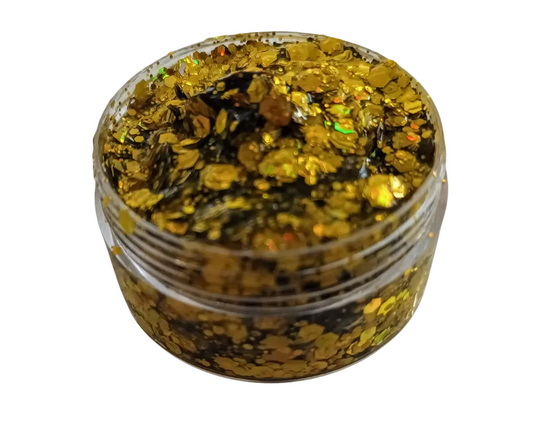Yellow Glitter Gel - 30ml tub