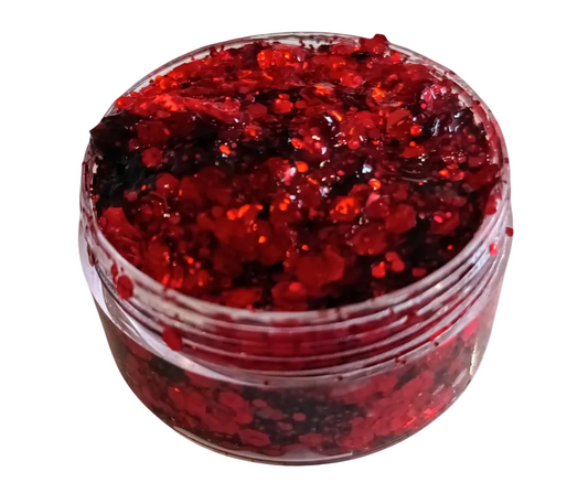 Red Glitter Gel - 30ml tub