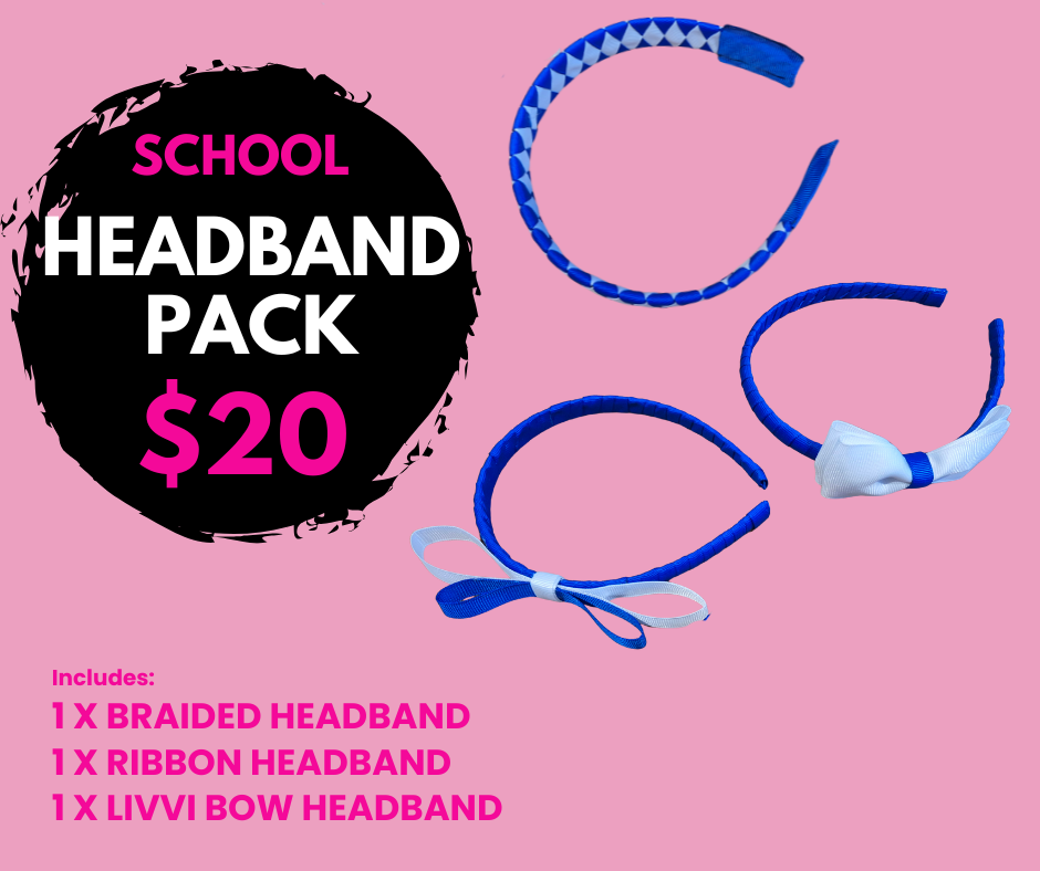 💙 School Headband Accessory Pack 💙 - Popular School Colour Combinations