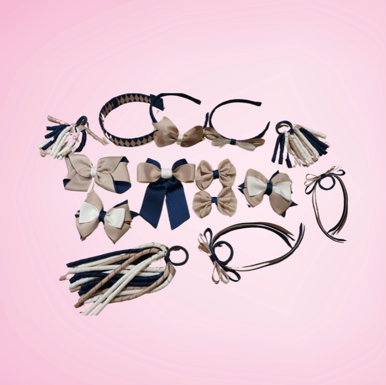 Ultimate School Pack - School Hair Accessories -custom made, choose colours needed