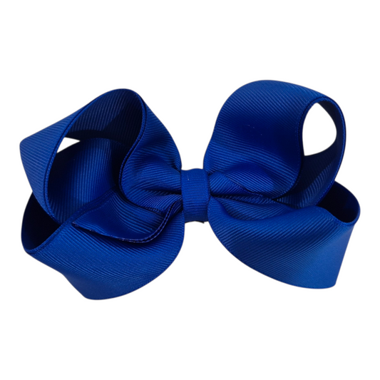 Large Boutique Bow Clip - Royal Blue