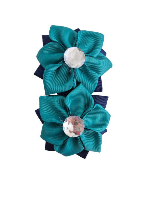 School Flower Clip Set