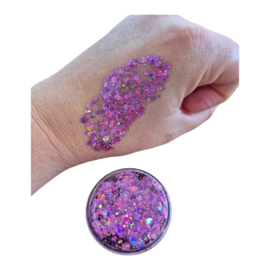 Pink Stardust Glitter Gel - 30ml tub