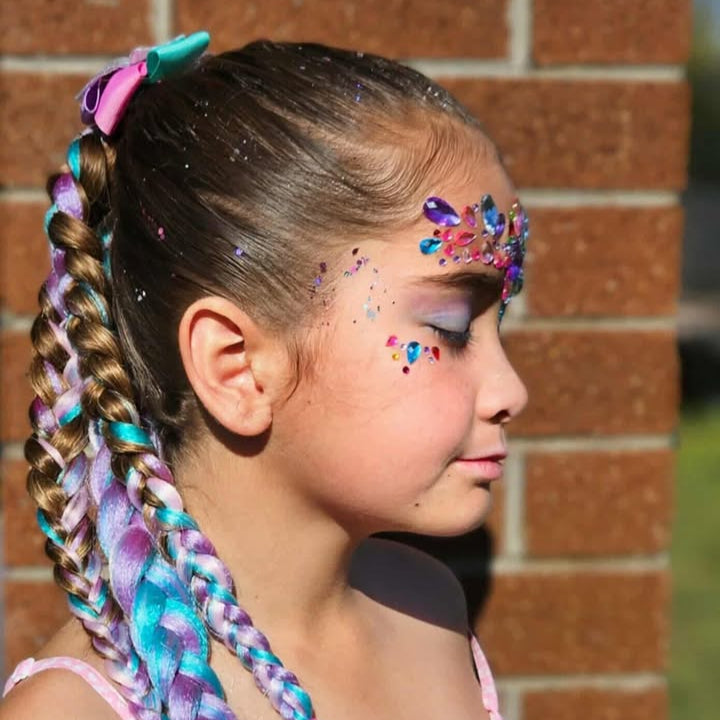 Kids Braiding Hair | Colourful & Glitter Hair Extensions