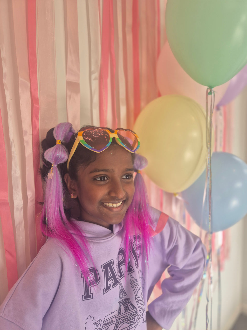 40cm Unicorn Piggy tails - Ultra Violet