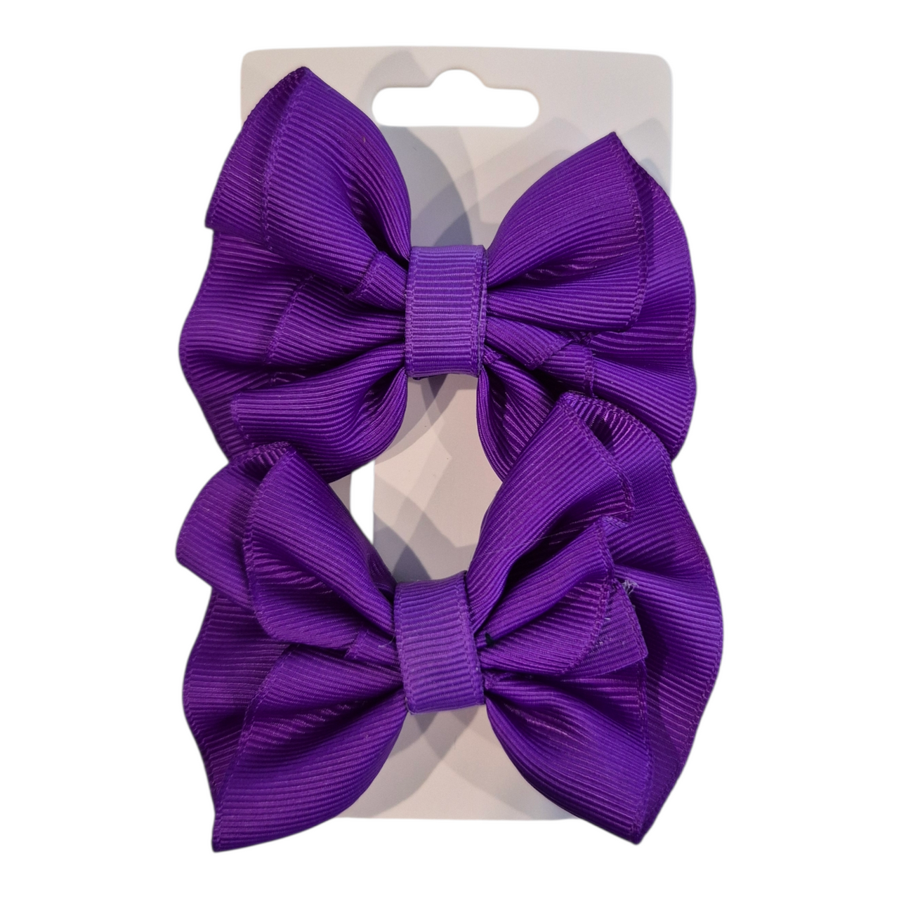 Mille Frille Pigtail Hair Clips / Hair Ties – Purple (Set of 2)