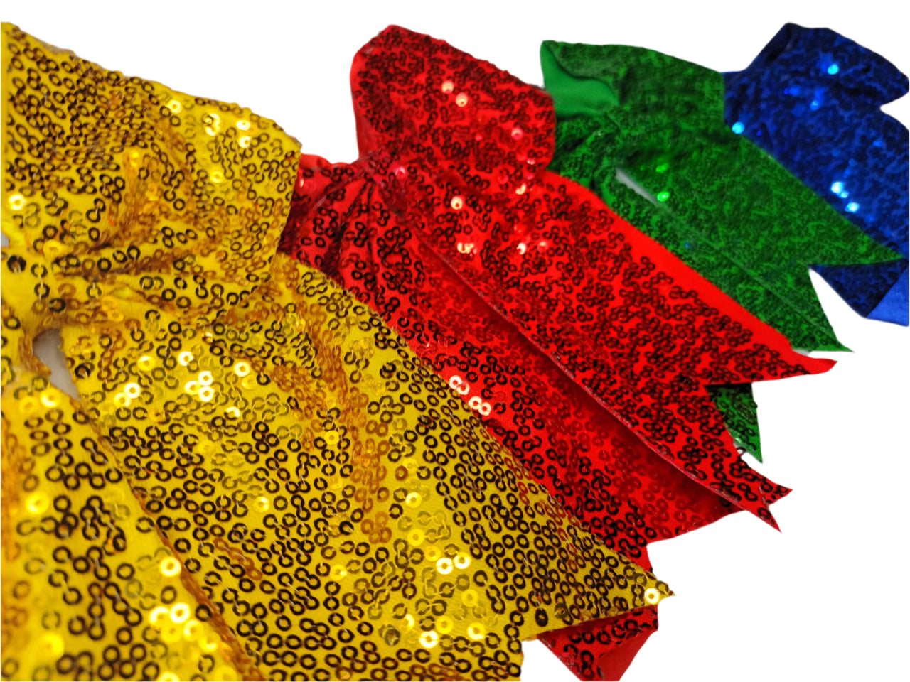 House Coloured Glitter Bow - Yellow