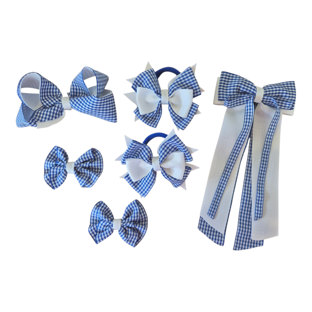 💙 Gingham School Bow Accessory Pack 💙