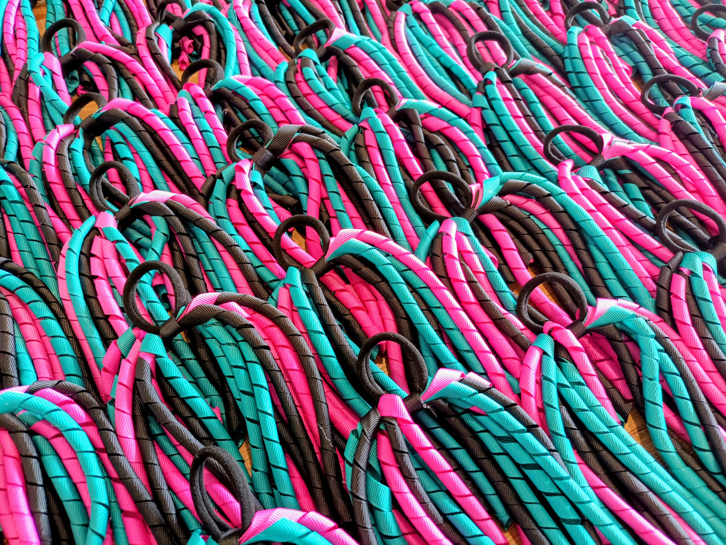 Long Ponytail Sports Korker Hair Tie - custom made, choose colours needed