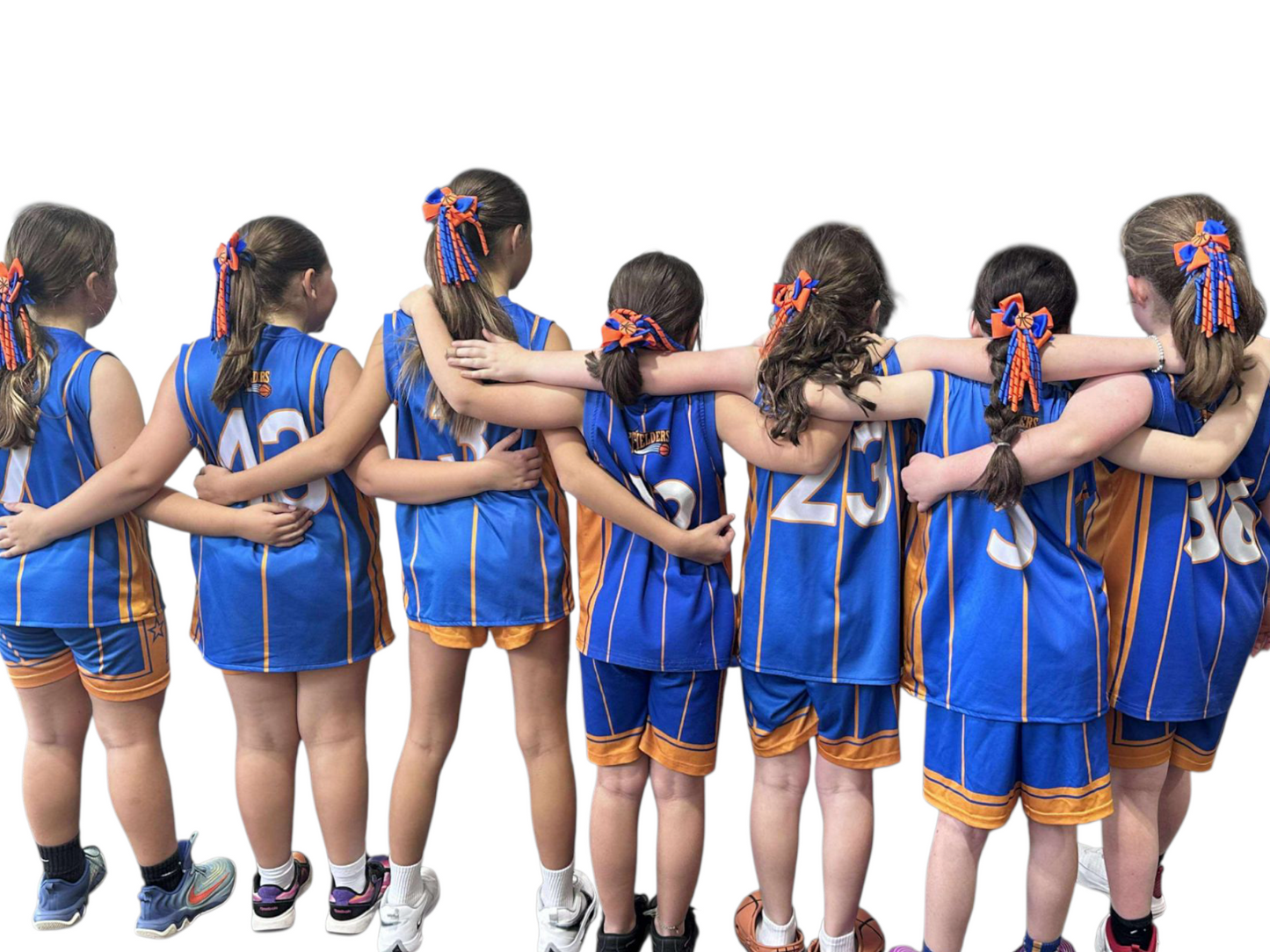 Bow Korker Hairtie for Sports Clubs - custom made, choose colours needed