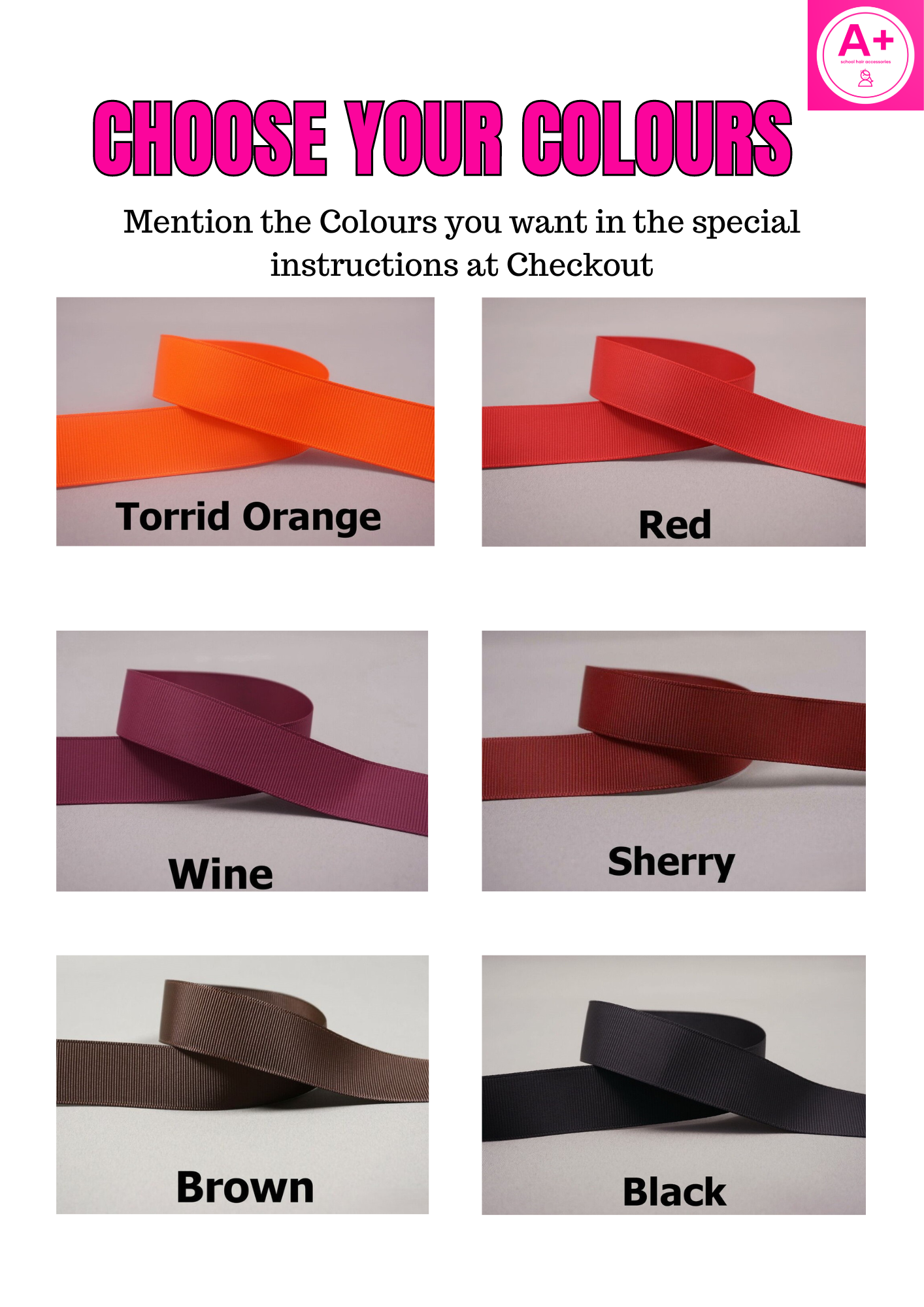 Absolute Pack - School Hair Accessories -custom made, choose colours needed