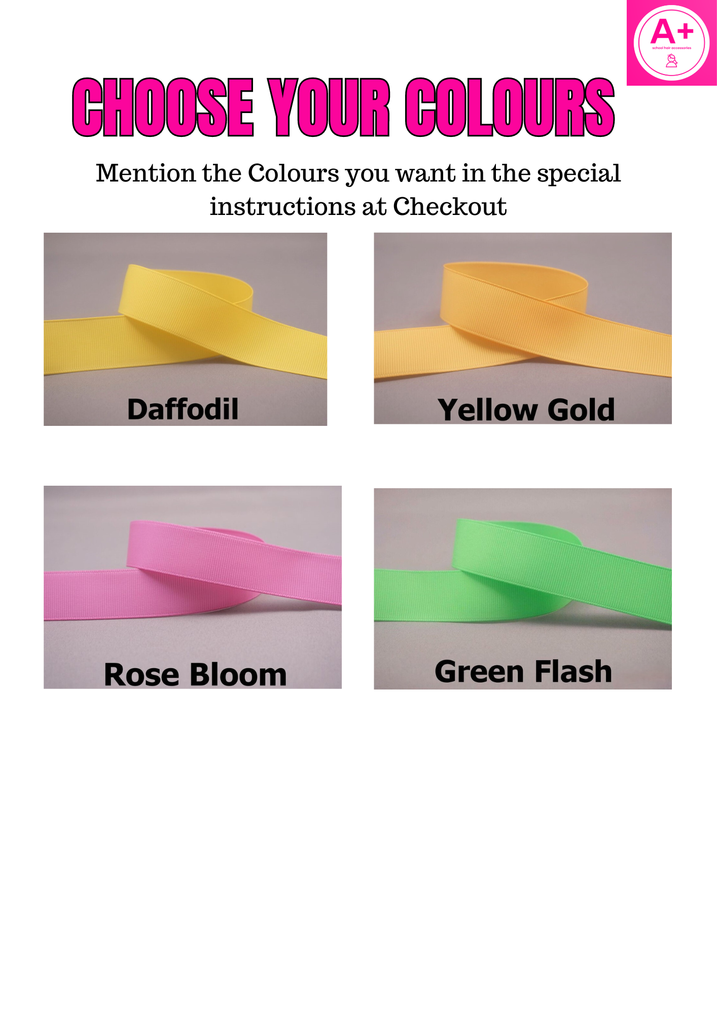 Absolute Pack - School Hair Accessories -custom made, choose colours needed