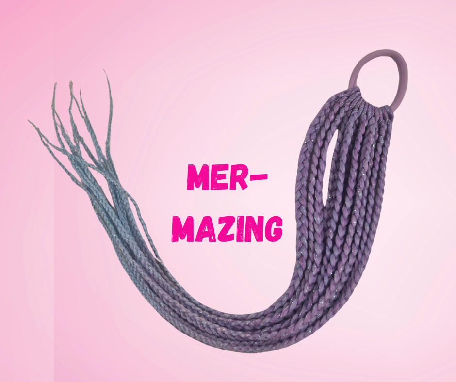 60cm Mermaid (Plaited) Ponytail - Mer-Mazing