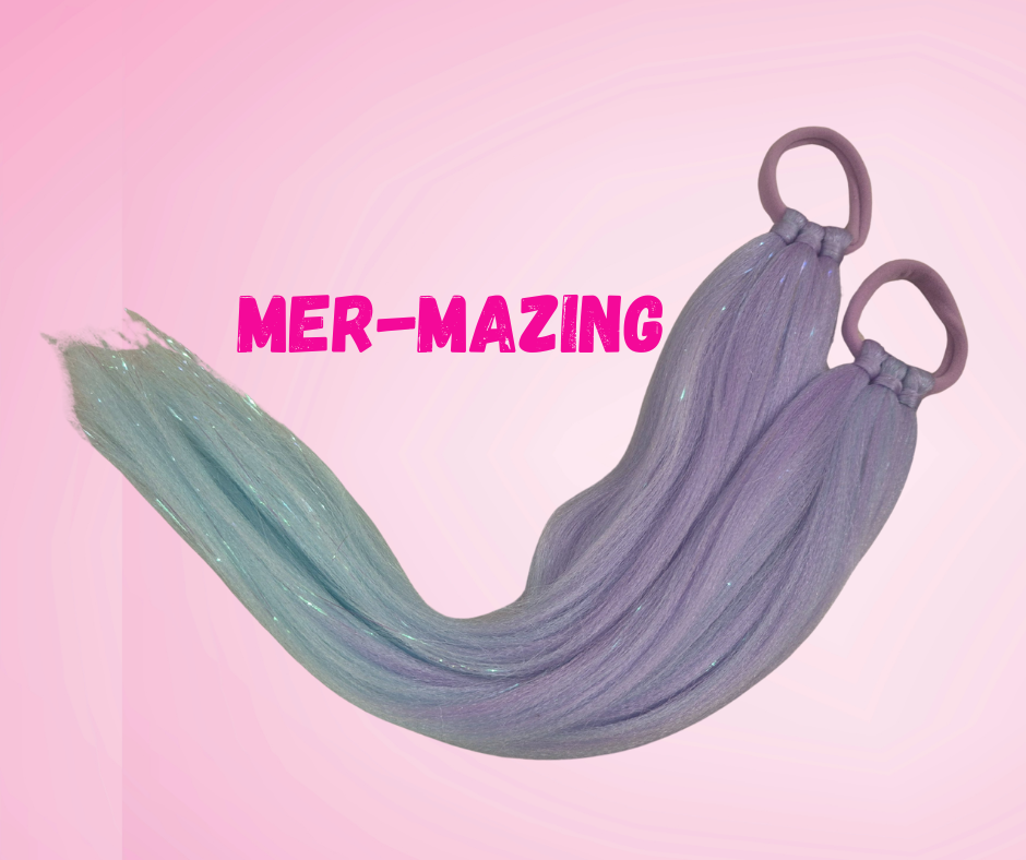 60cm Unicorn Piggy Tails - Mer-Mazing