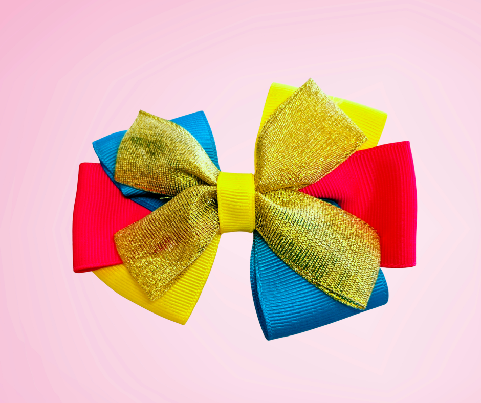 Carnival Triple Bow Clip