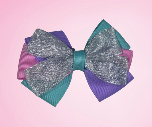 Mermaid Triple Bow Clip