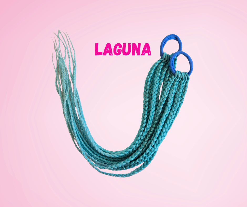 60cm Laguna Mermaid (Plaited) Piggy Tails