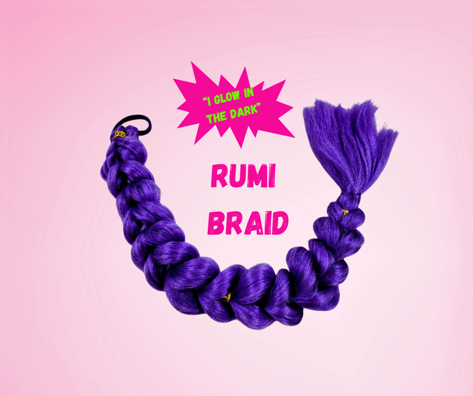 K-Pop Demon Hunters – Rumi Inspired Braid (Glow in the Dark) ✨💜