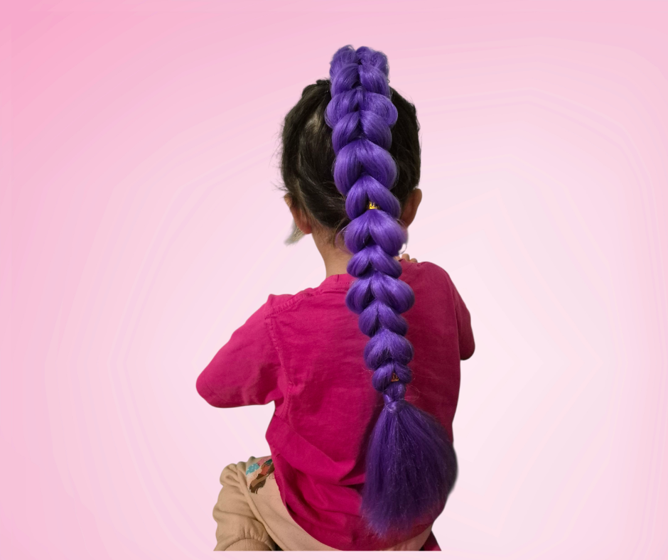 K-Pop Demon Hunters – Rumi Inspired Braid (Glow in the Dark) ✨💜