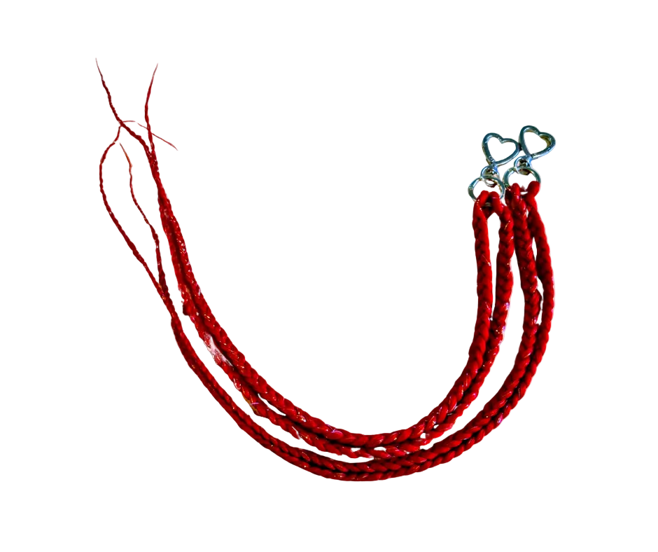 Red Fringe Clips – 60cm