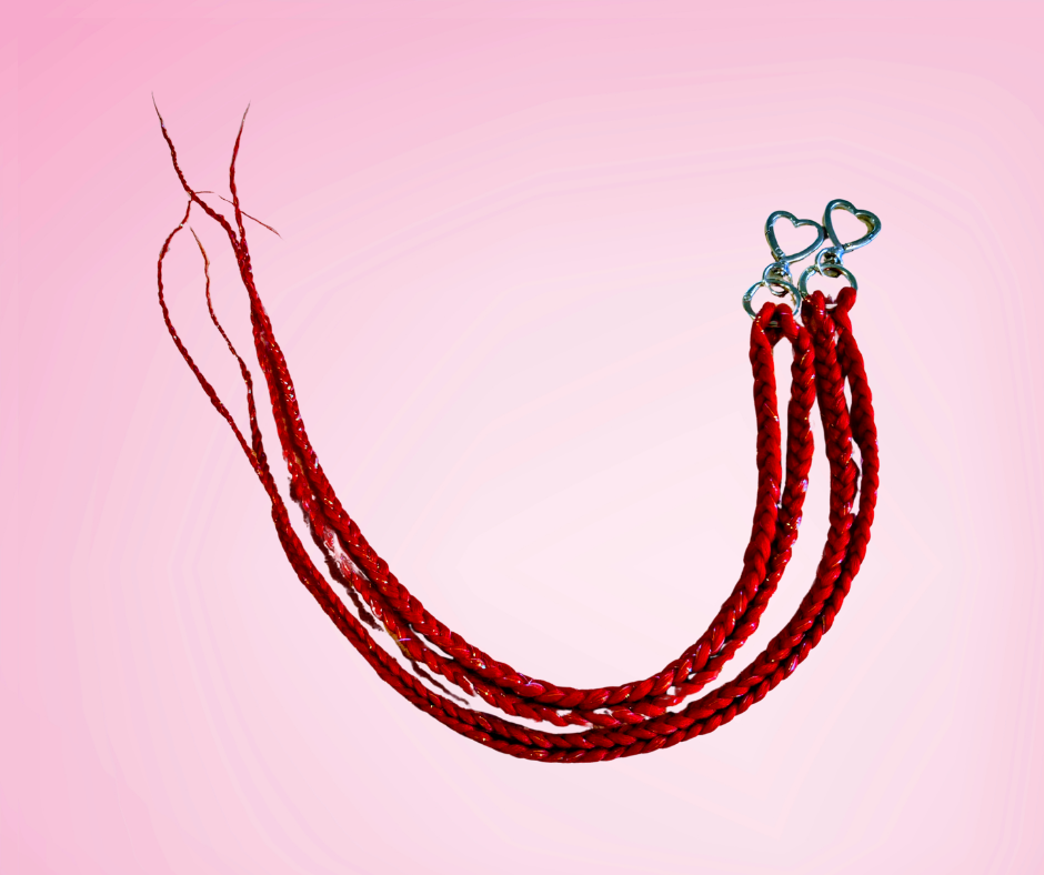 Red Fringe Clips – 60cm