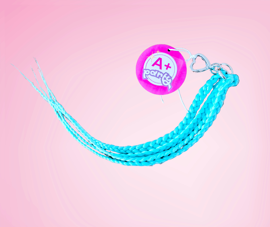 Ice Blue Fringe Clips – 40cm