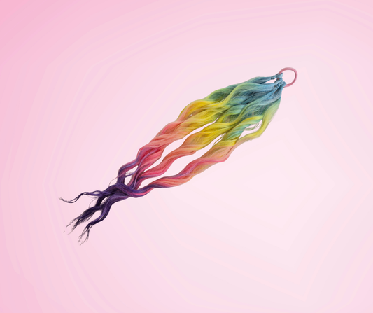 Mermaid Wave Ponytail - Rainbow Dreams 60cm