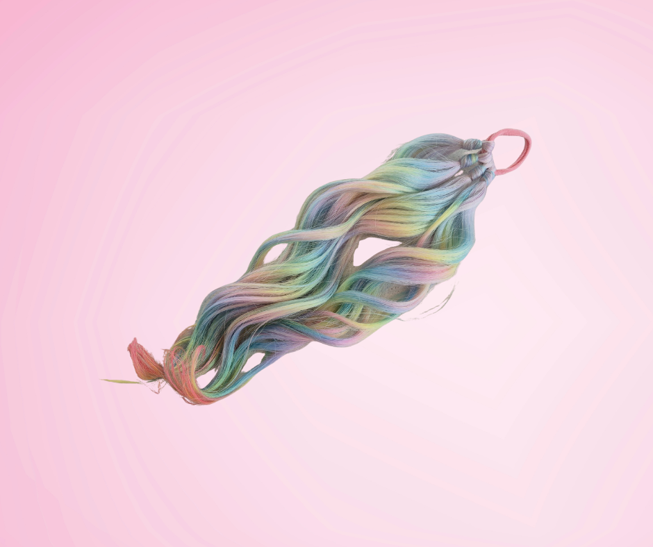 Mermaid Wave Ponytail - Pastel 40cm