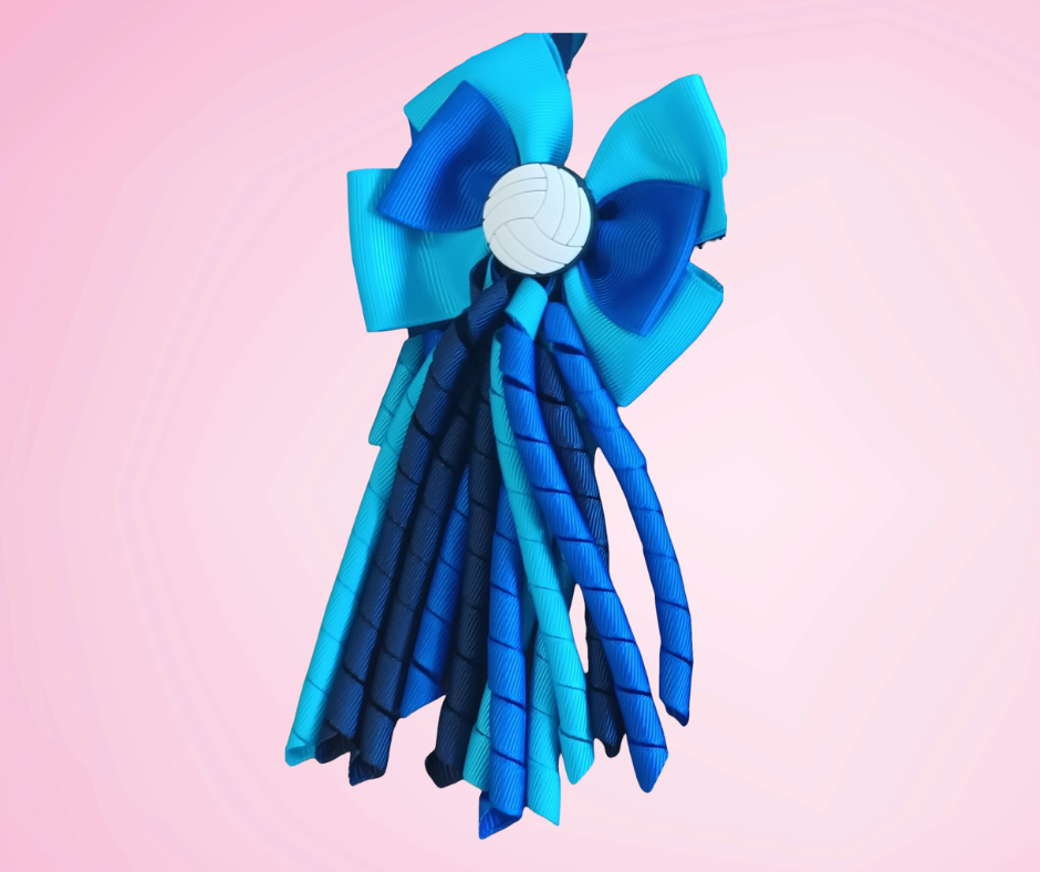 Bow Korker Hairtie for Sports Clubs - custom made, choose colours needed