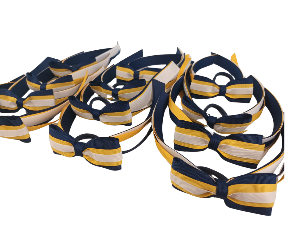 Beacy Bow Ribbon Hairtie - custom made, choose colours needed