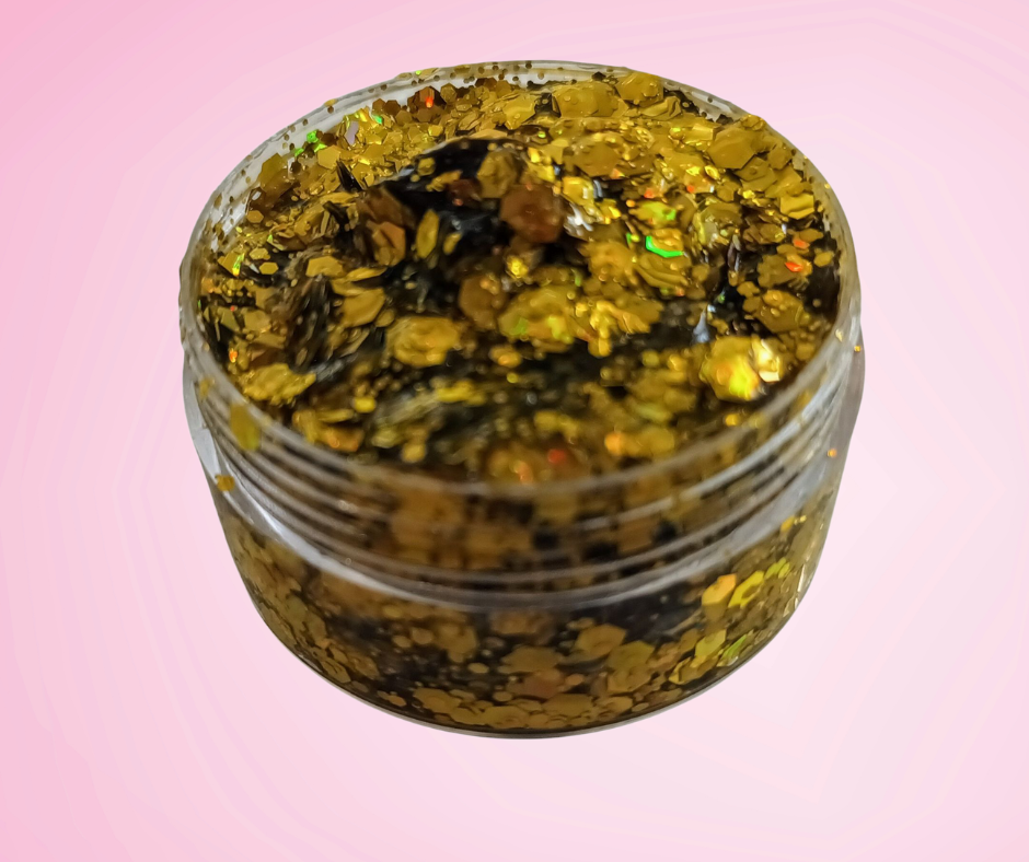 Lemon Spark (Yellow)Glitter Gel - 30ml tub