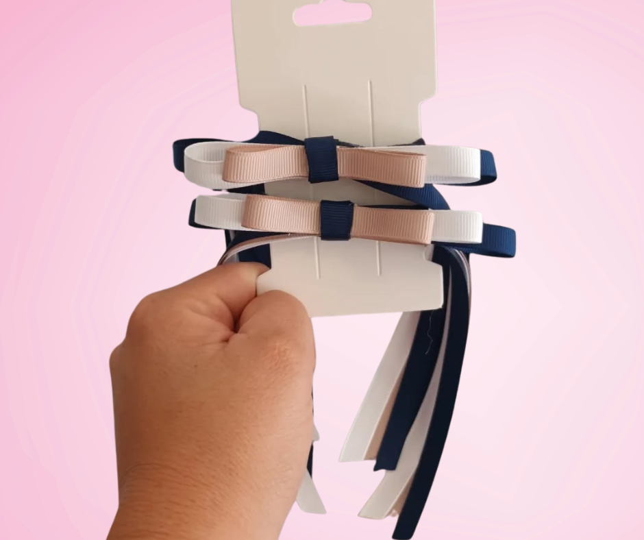 Ribbon Hair ties - custom made, choose colours needed