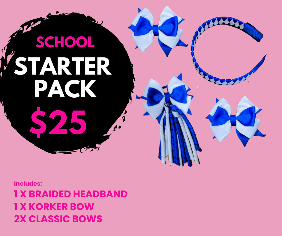 💙 School Starter Hair Accessory Pack 💙 - Popular School Colour Combinations
