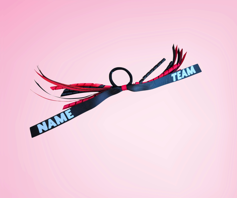 Personalised Sports Team Bow - Ribbon