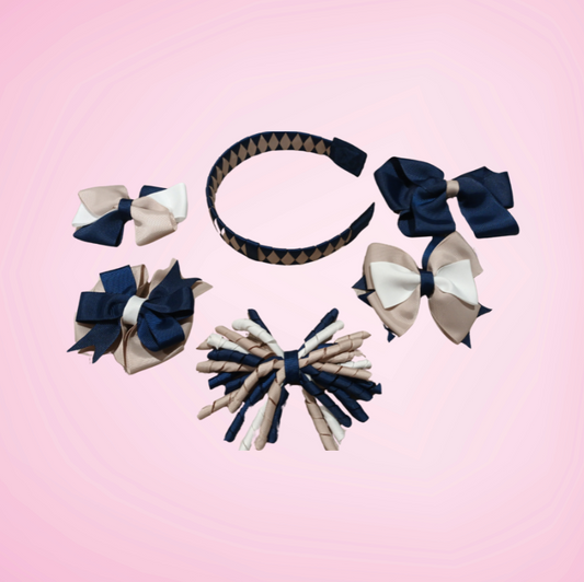 Versatile Headband Pack - School Uniform, Sport Team Hair Accessories -custom made, choose colours needed