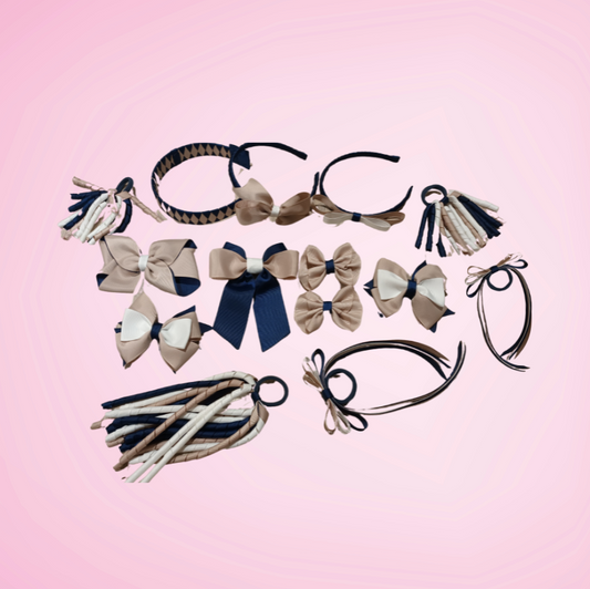 Ultimate School Pack - School Hair Accessories -custom made, choose colours needed