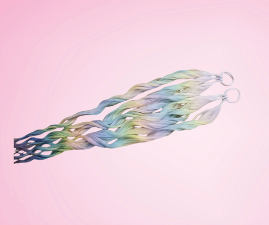 Mermaid Wave Pigtails - Pastel Rainbow