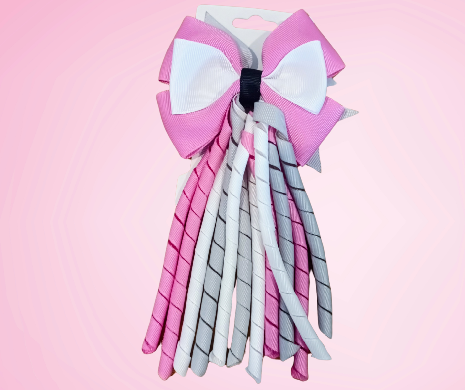Bow Korker Hairtie or Clip for school - custom made, choose colours needed
