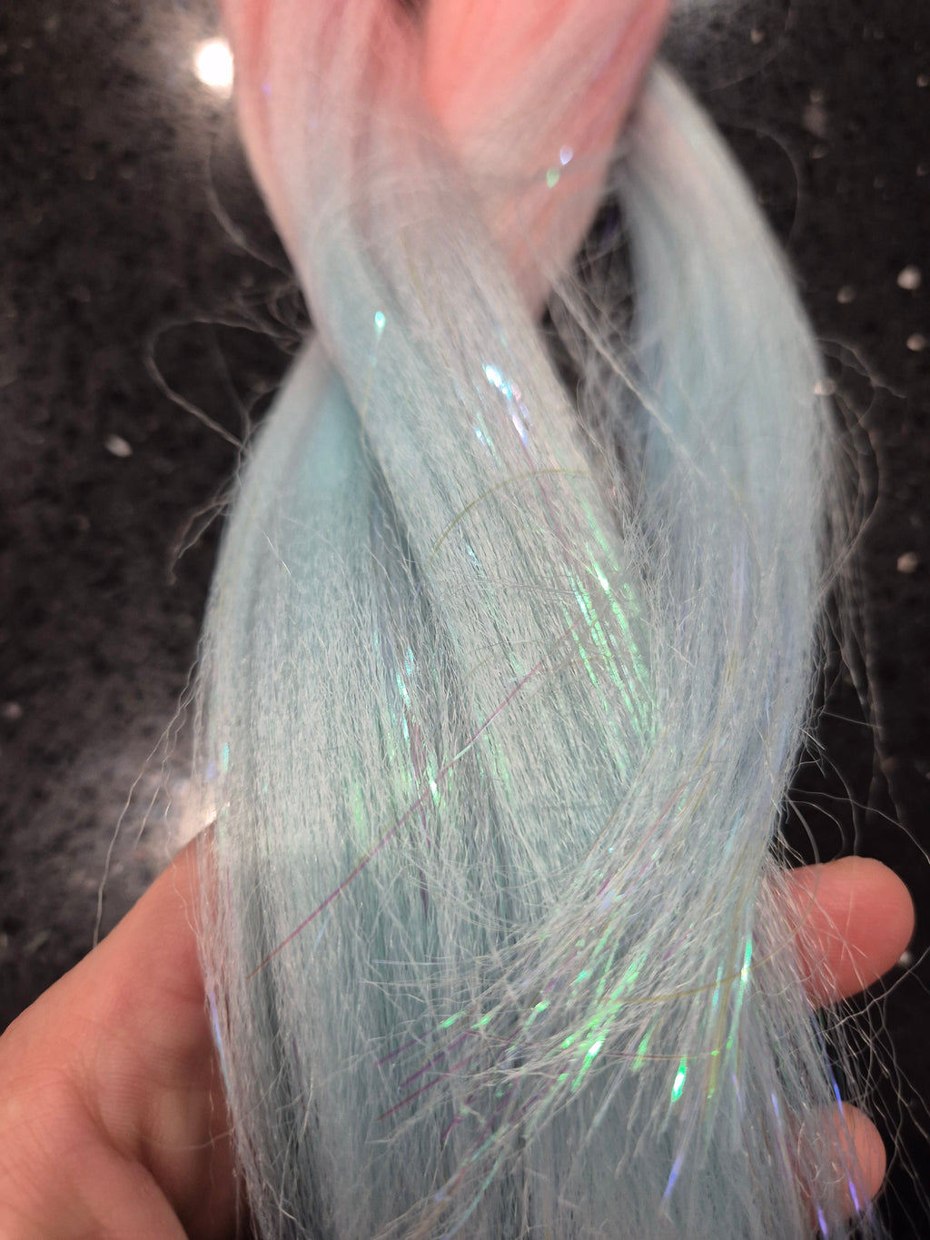 Sassy Sorbet – Glitter Braiding Hair 100g 🍧✨