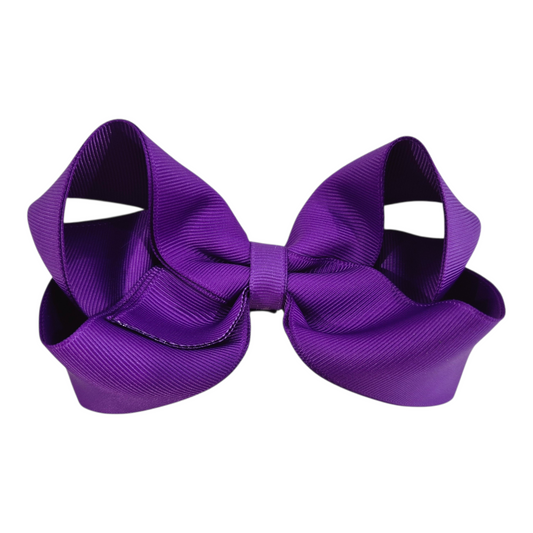 Large Boutique Bow Clip - Purple