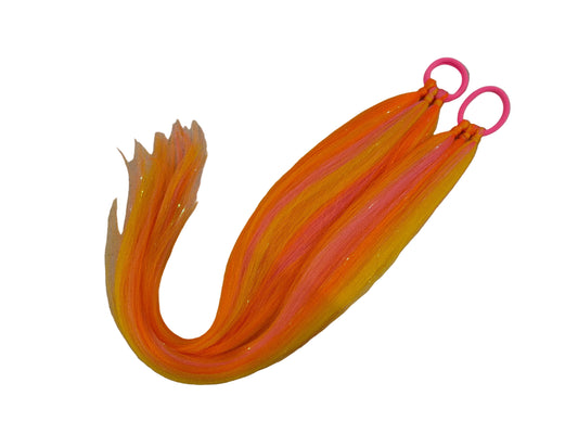 Sunburst Unicorn Piggy Tail Hair Extensions for Girls | 60cm