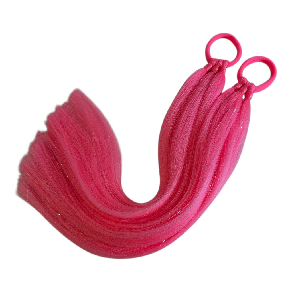 Hot Pink Piggytails - 40cm