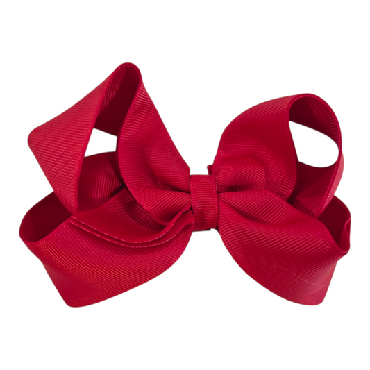 Large Boutique Bow Clip - Red