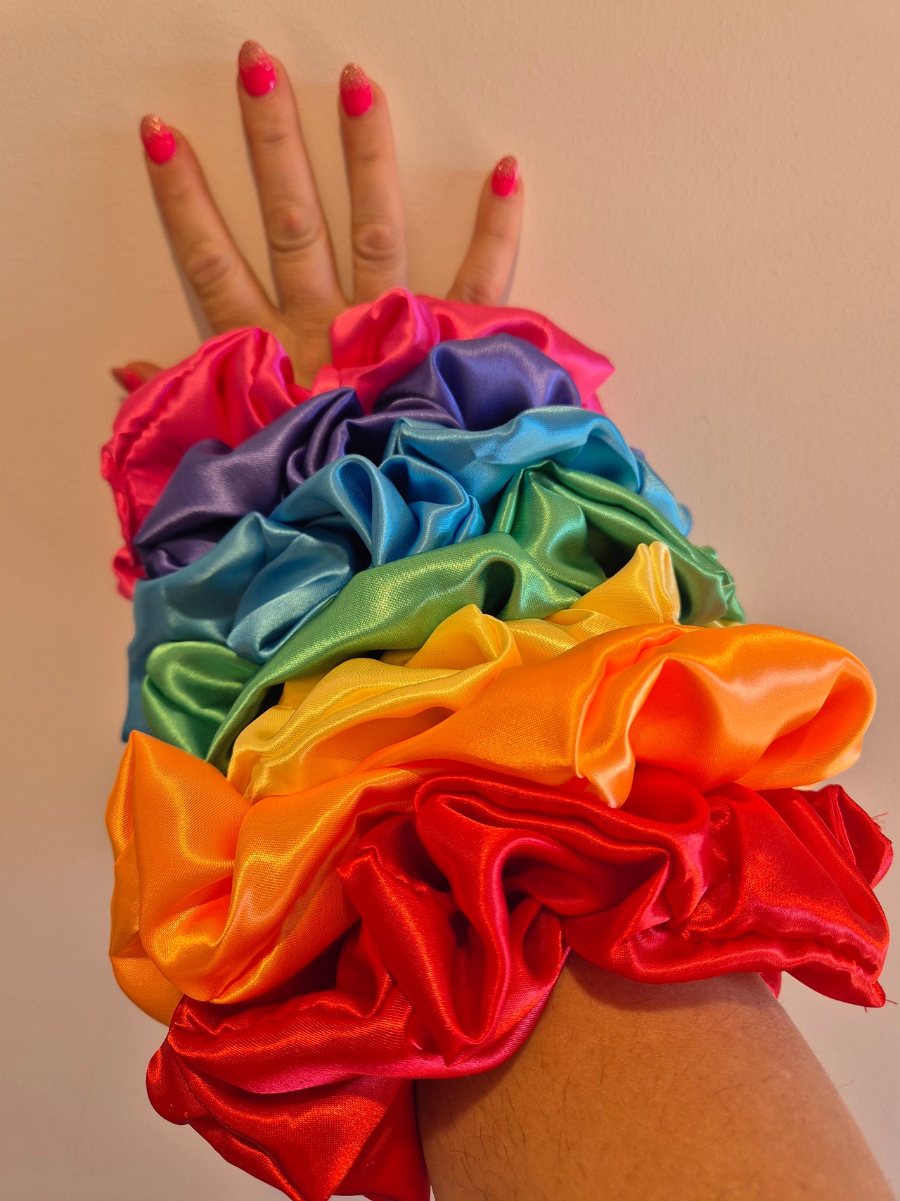 Satin Scrunchie Piggy tail set