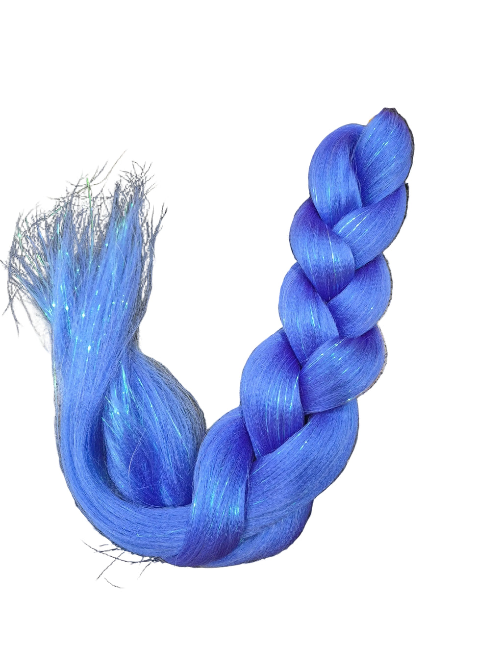 Blue – Glitter Braiding Hair 100g 💙✨