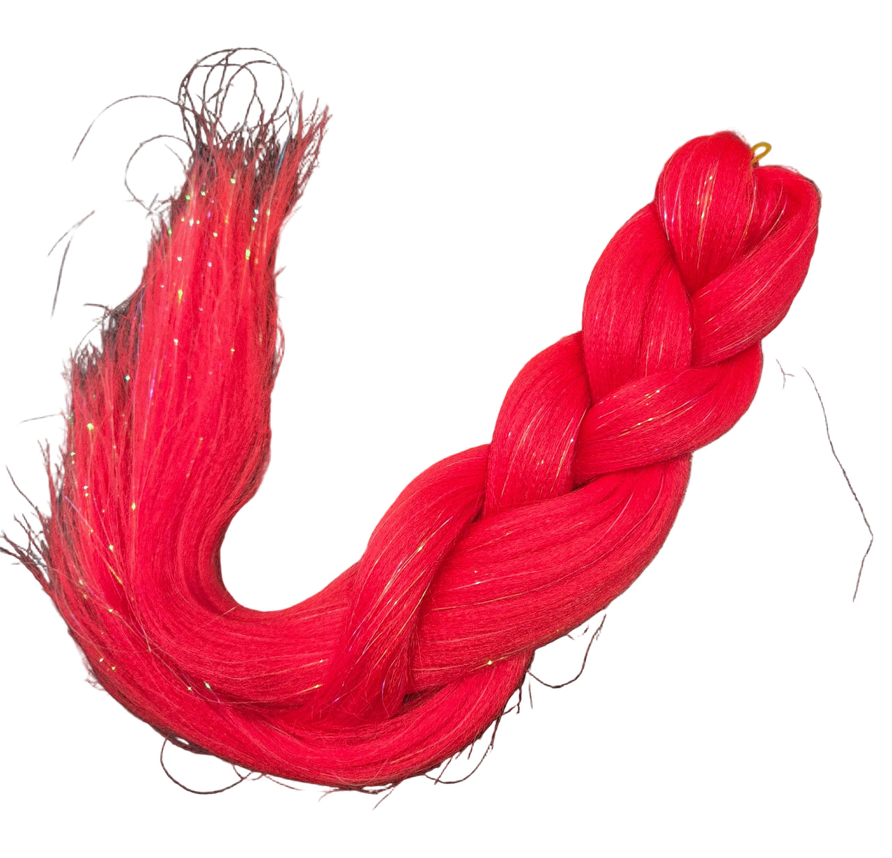 Red – Glitter Braiding Hair 100g ❤️✨