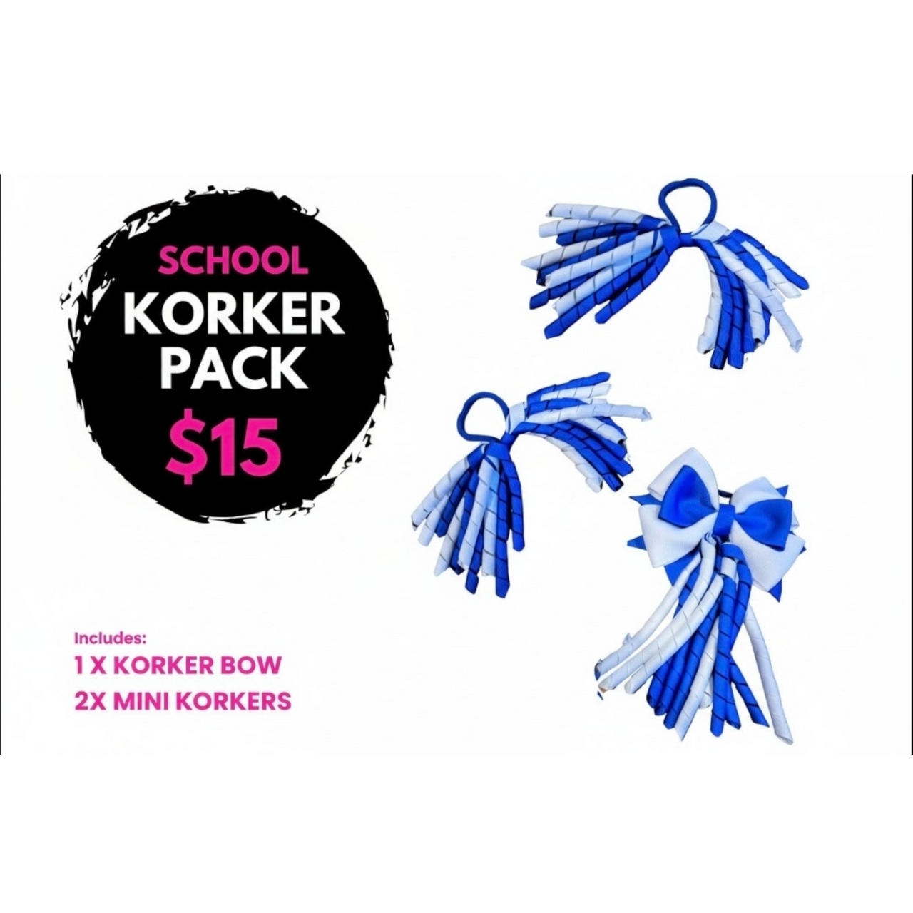 💙 School Korker Hair Accessory Pack 💙